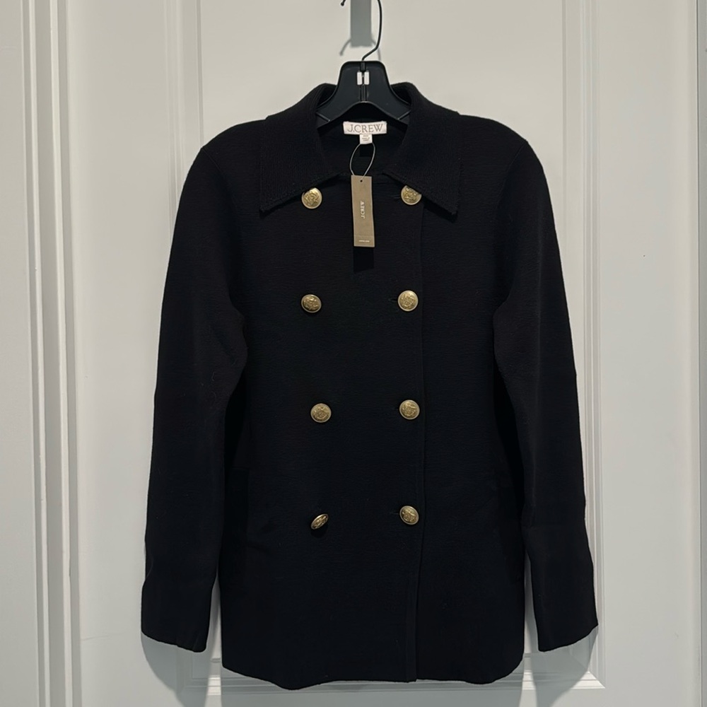 J.Crew Black Warwick Sweater Blazer, New with tags, XXS